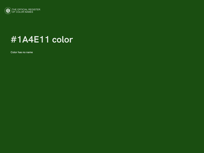 #1A4E11 color image