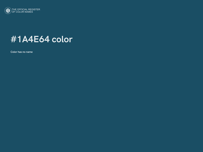 #1A4E64 color image