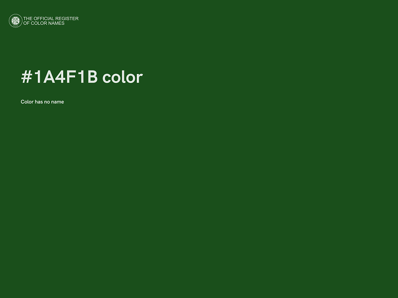 #1A4F1B color image