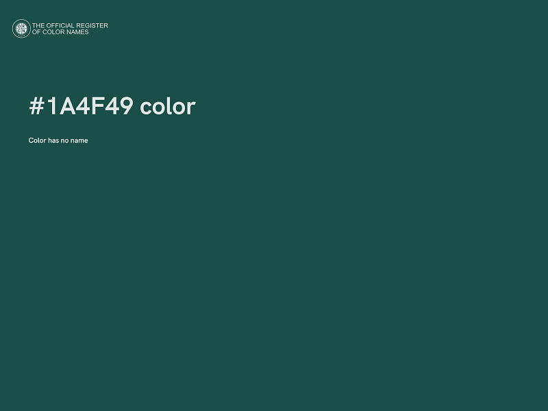 #1A4F49 color image