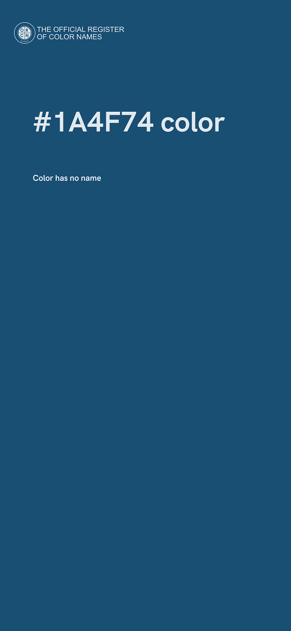 #1A4F74 color image