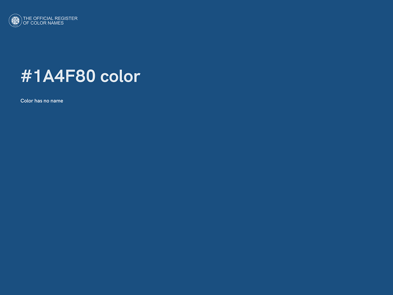 #1A4F80 color image