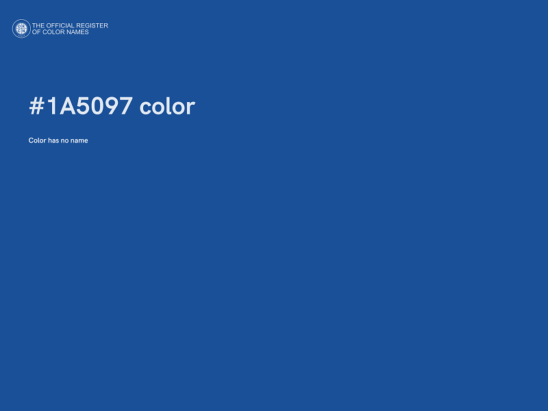 #1A5097 color image