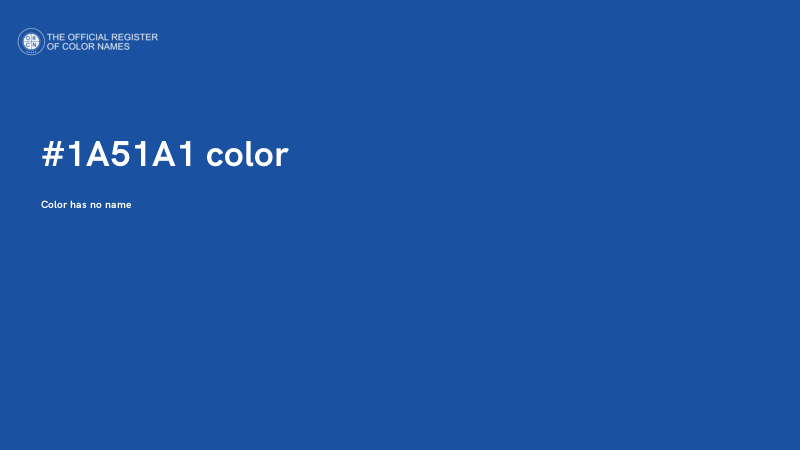 #1A51A1 color image