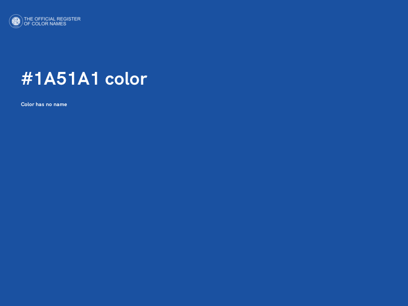 #1A51A1 color image