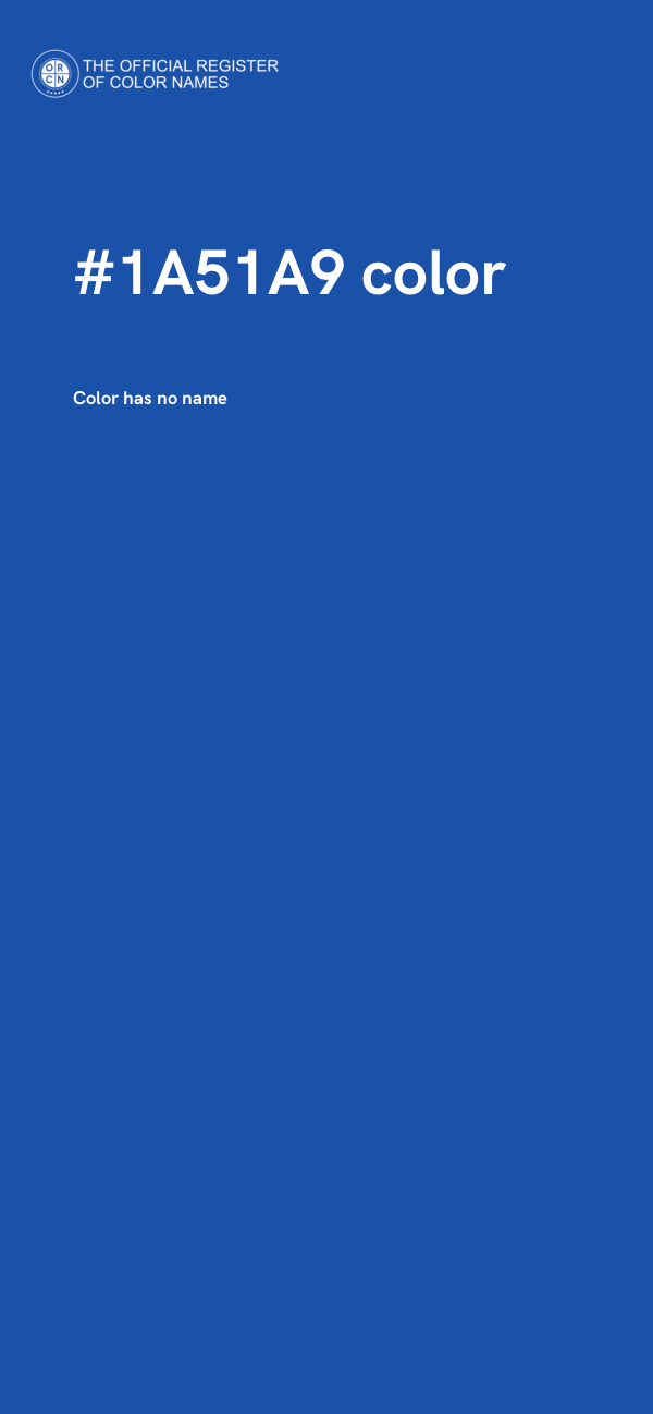#1A51A9 color image