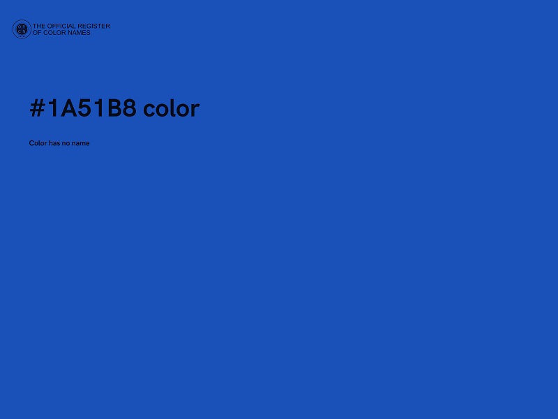 #1A51B8 color image