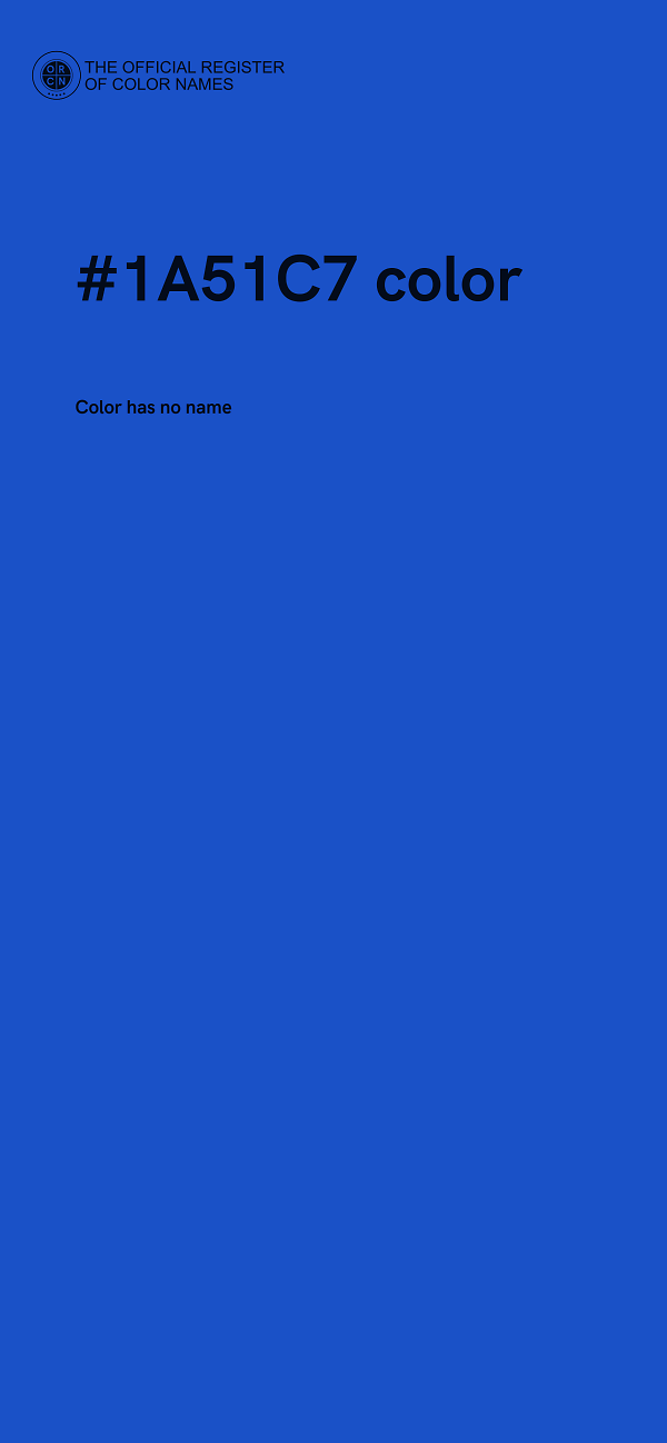 #1A51C7 color image