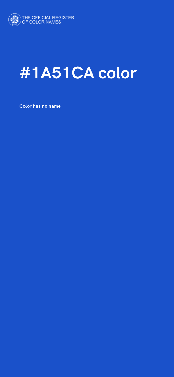 #1A51CA color image