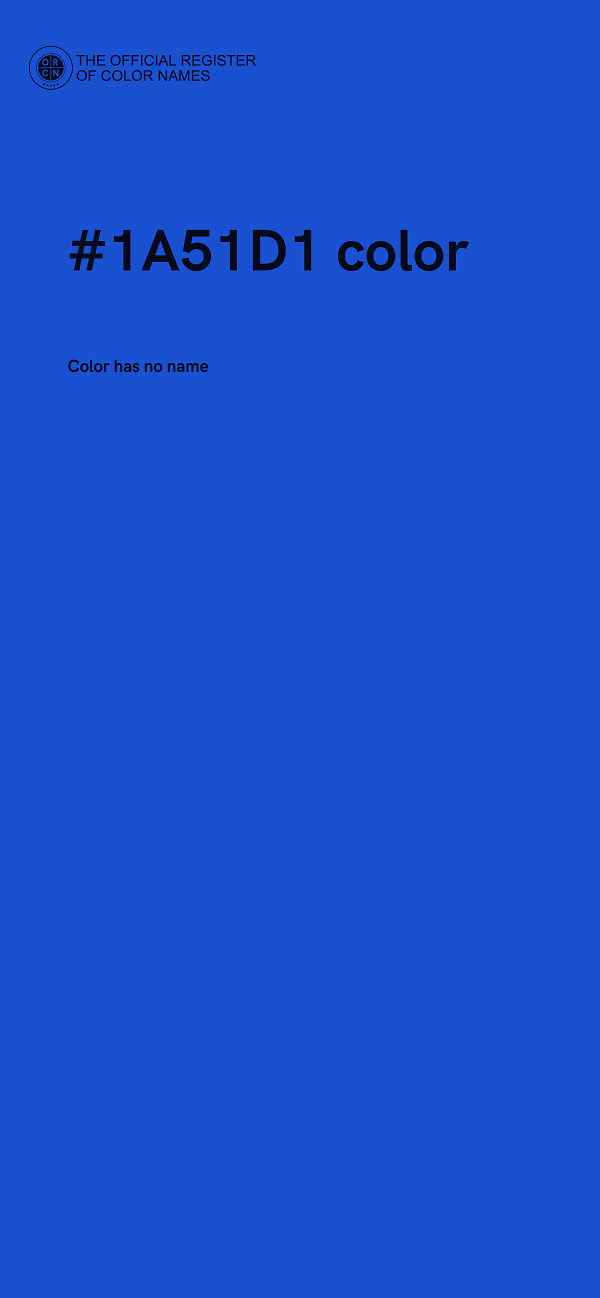 #1A51D1 color image