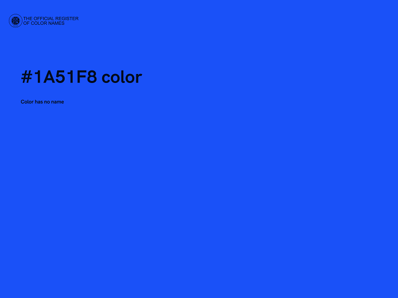 #1A51F8 color image