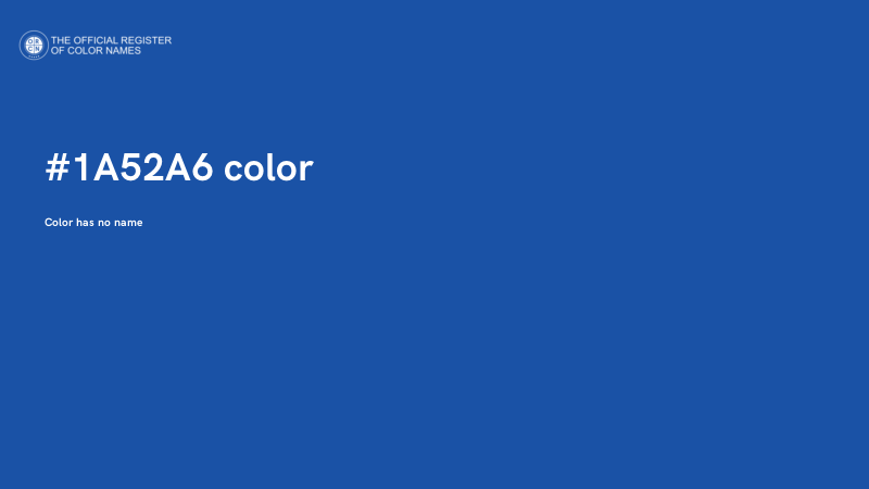 #1A52A6 color image