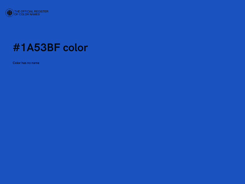 #1A53BF color image