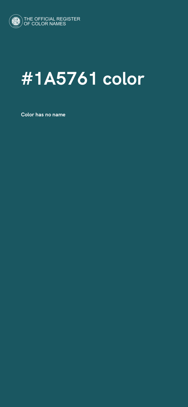 #1A5761 color image