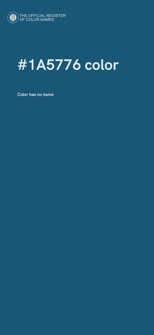 #1A5776 color image