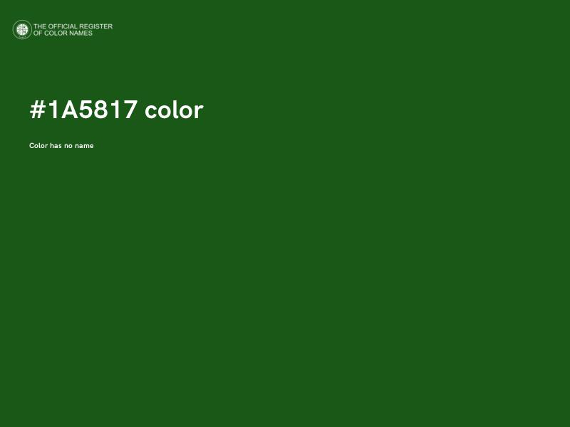 #1A5817 color image
