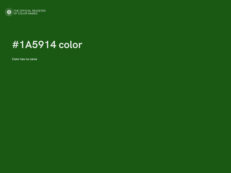 #1A5914 color image