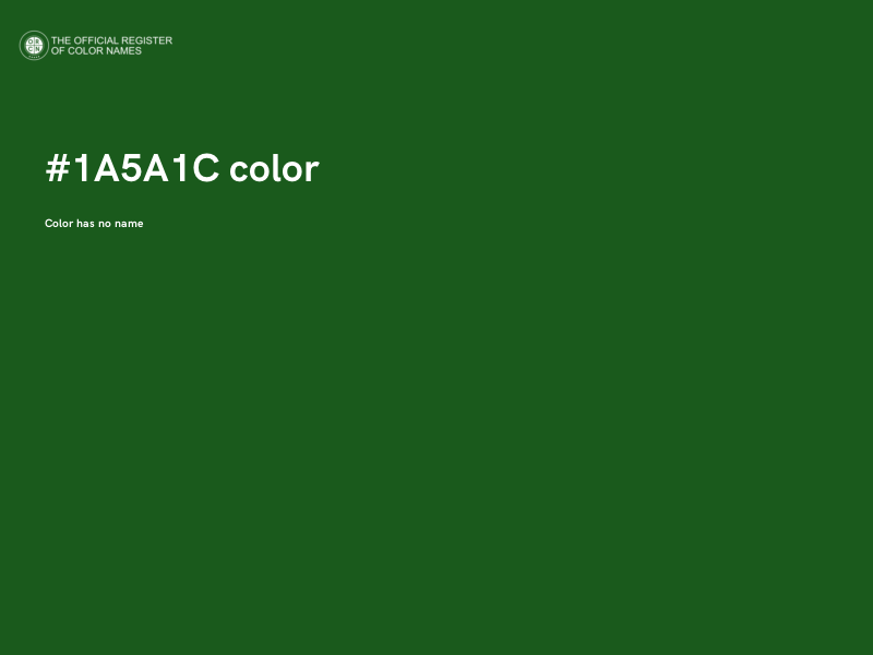 #1A5A1C color image