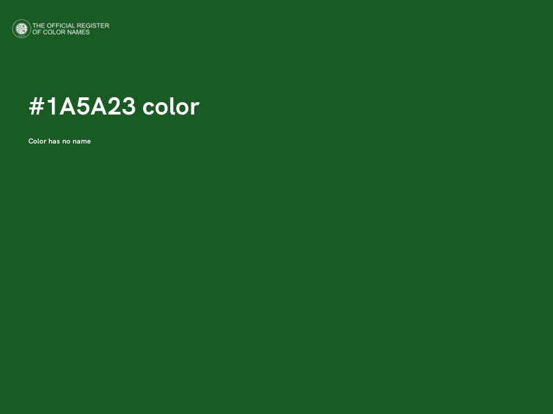#1A5A23 color image