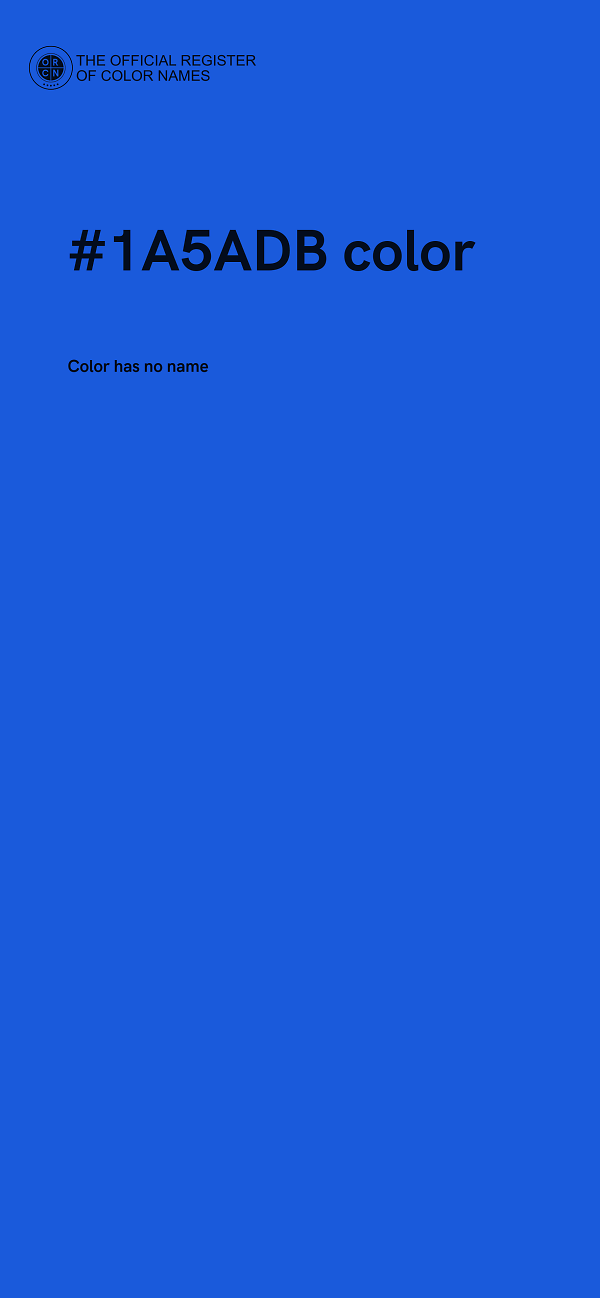 #1A5ADB color image