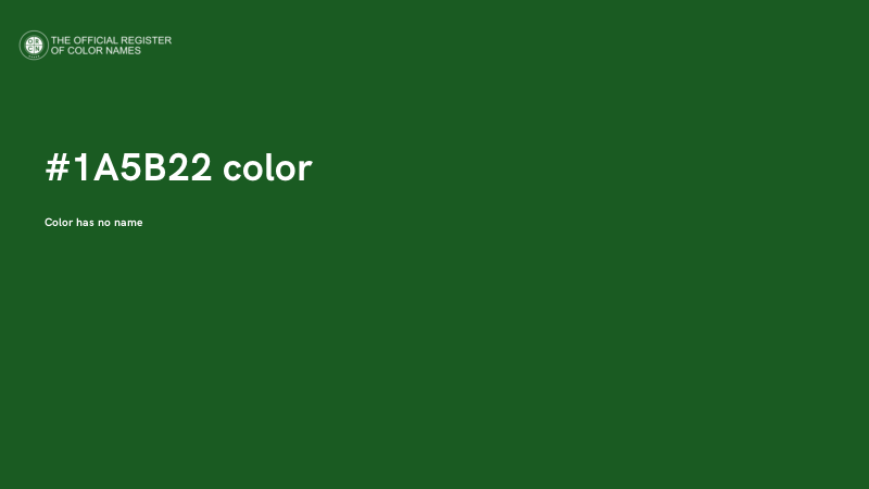 #1A5B22 color image