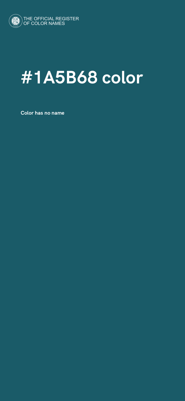 #1A5B68 color image