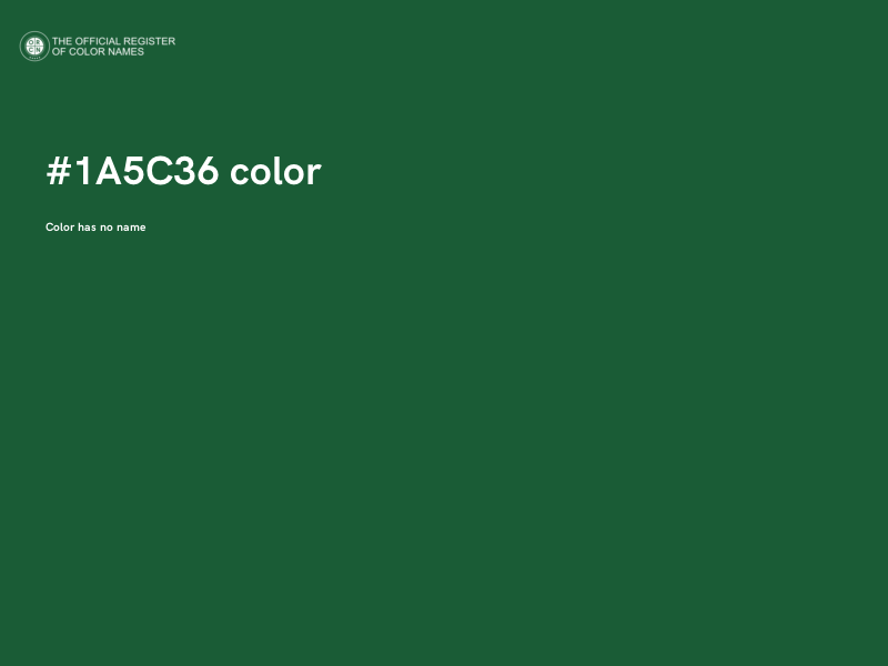 #1A5C36 color image