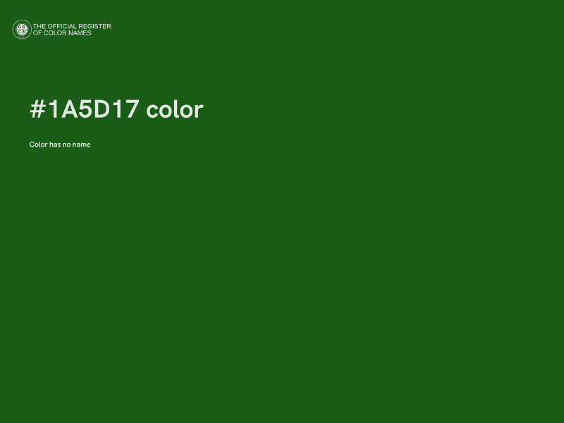 #1A5D17 color image