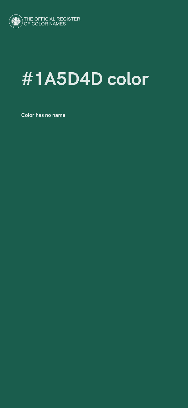 #1A5D4D color image