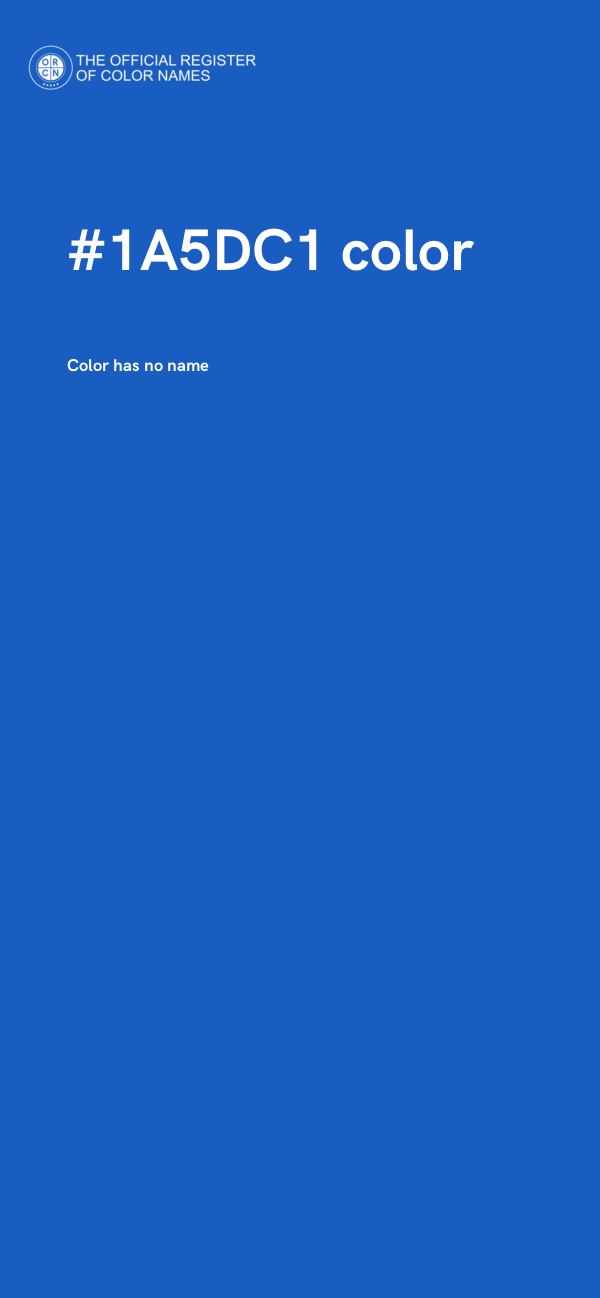 #1A5DC1 color image