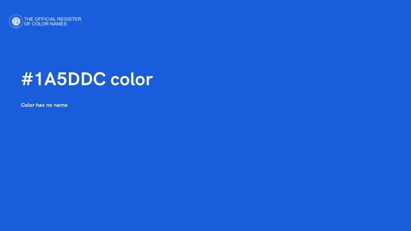 #1A5DDC color image