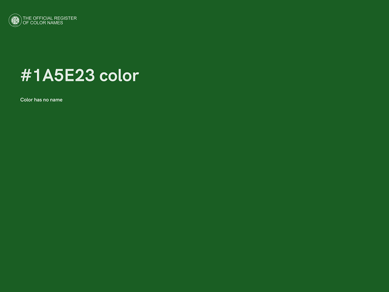 #1A5E23 color image