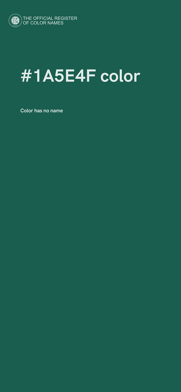 #1A5E4F color image