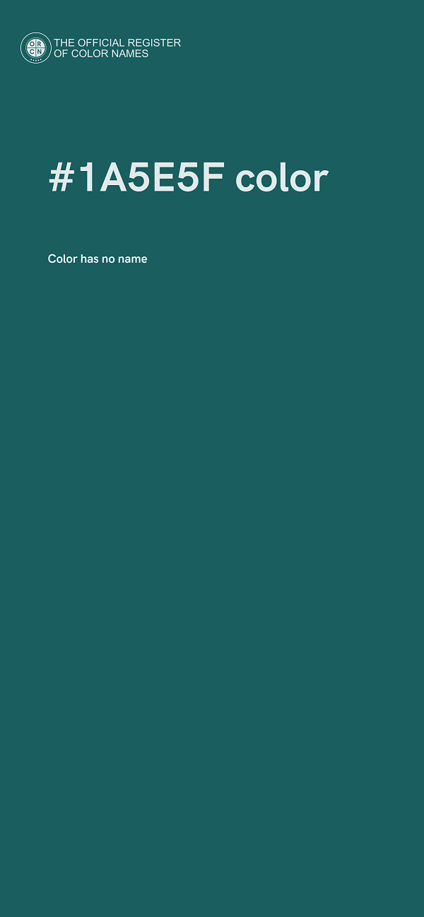 #1A5E5F color image