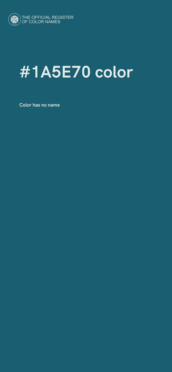 #1A5E70 color image