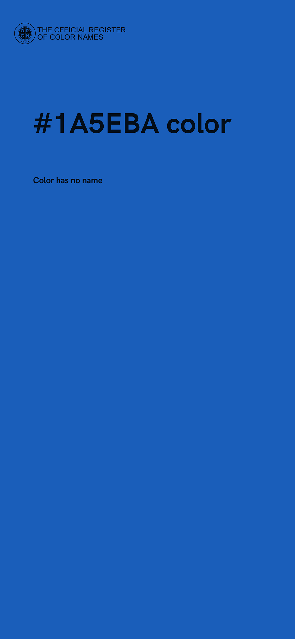 #1A5EBA color image