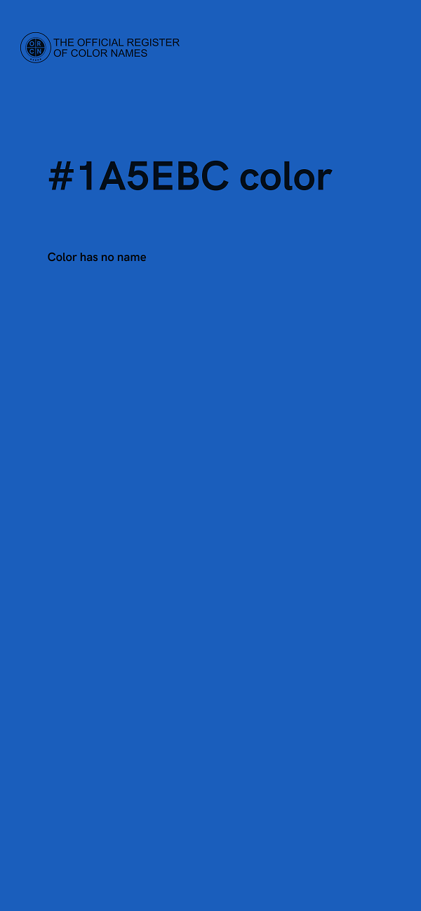 #1A5EBC color image