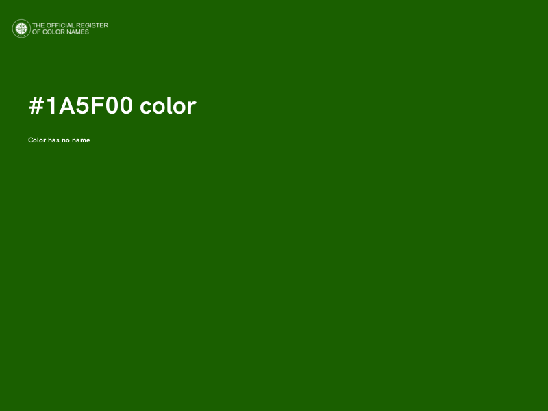 #1A5F00 color image