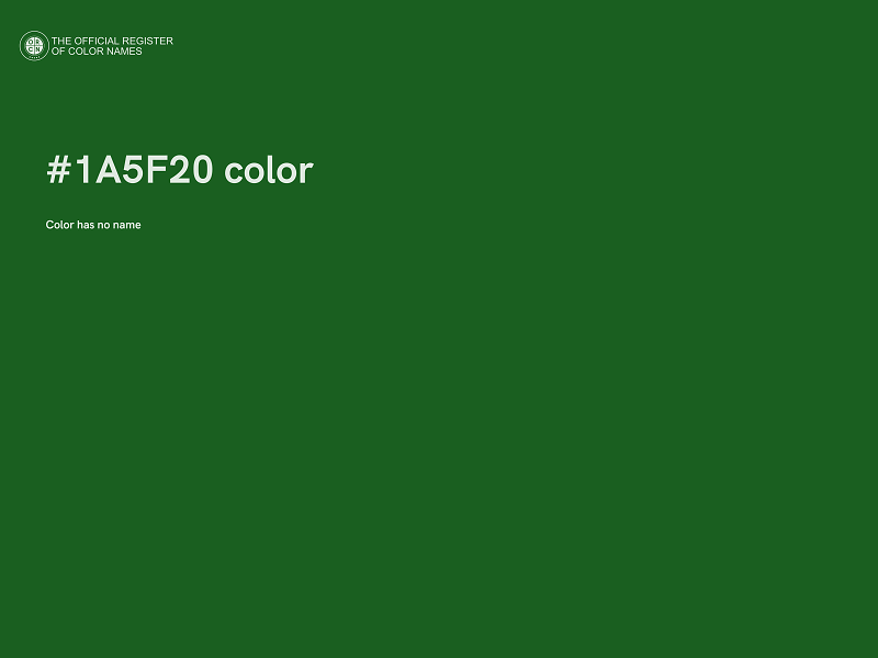 #1A5F20 color image