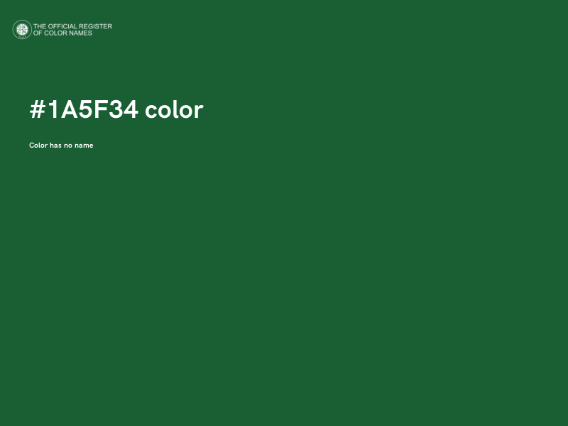 #1A5F34 color image