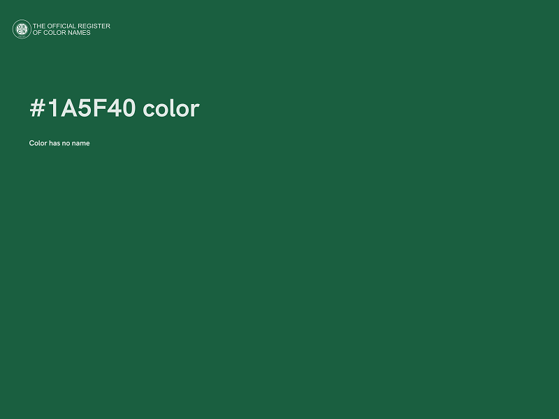 #1A5F40 color image