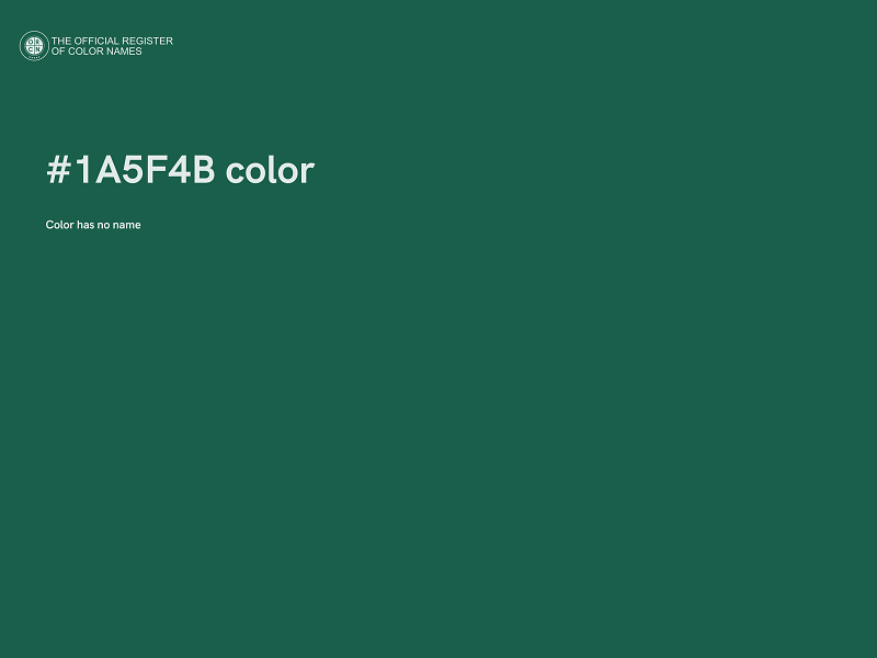 #1A5F4B color image