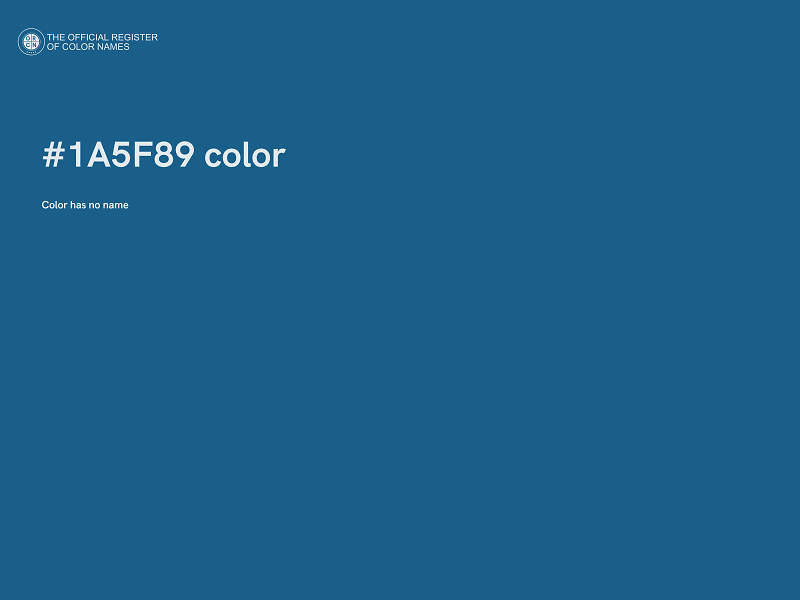 #1A5F89 color image