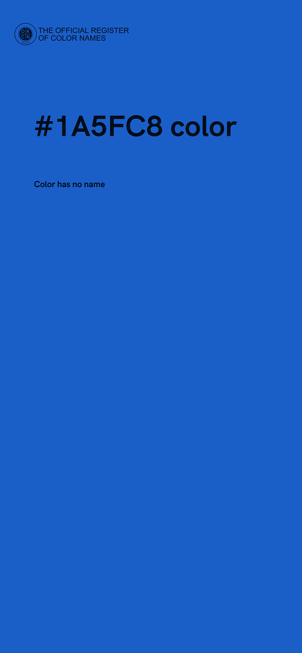 #1A5FC8 color image