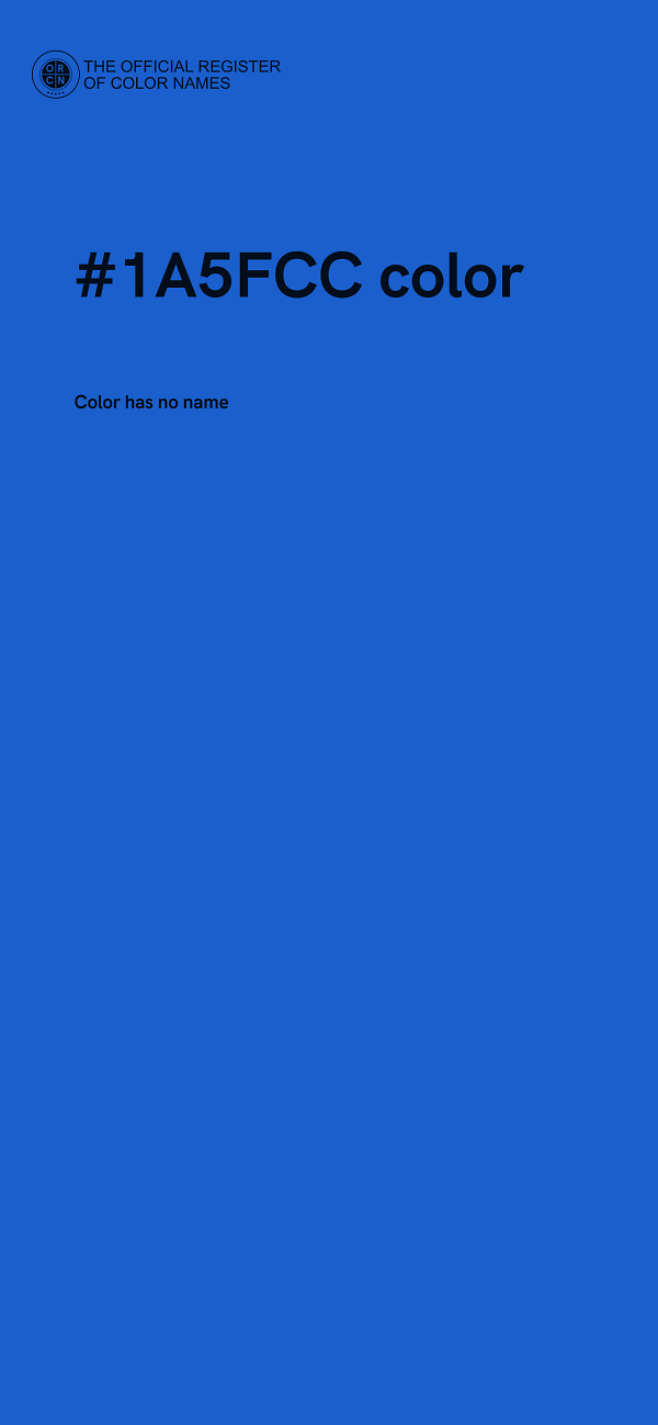 #1A5FCC color image