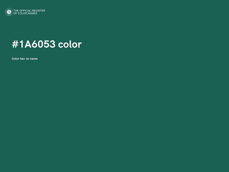 #1A6053 color image