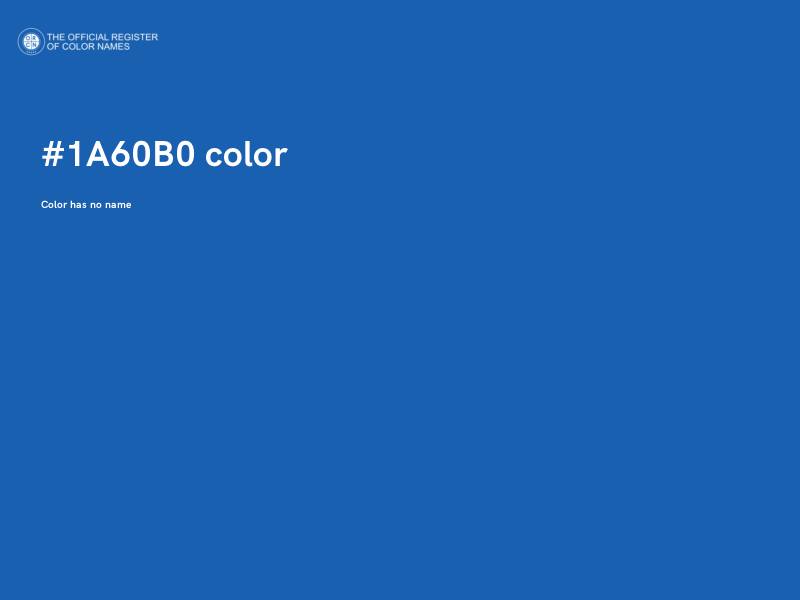 #1A60B0 color image