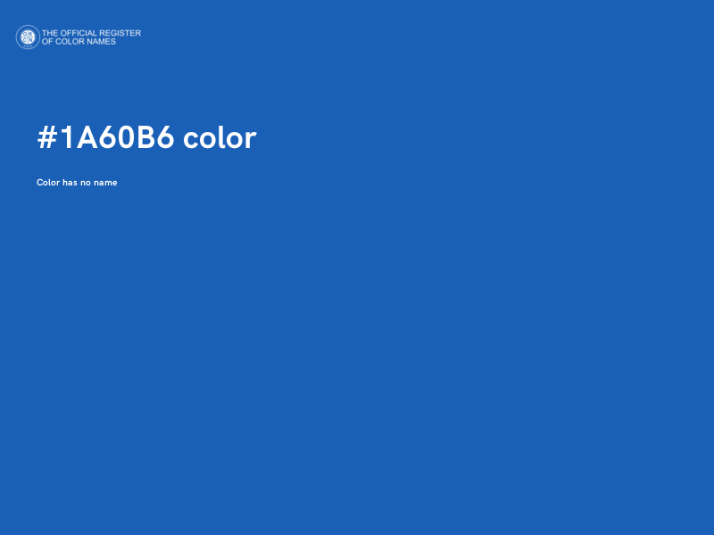 #1A60B6 color image
