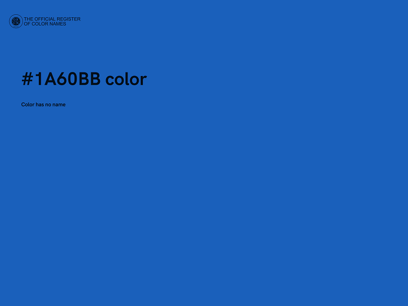 #1A60BB color image