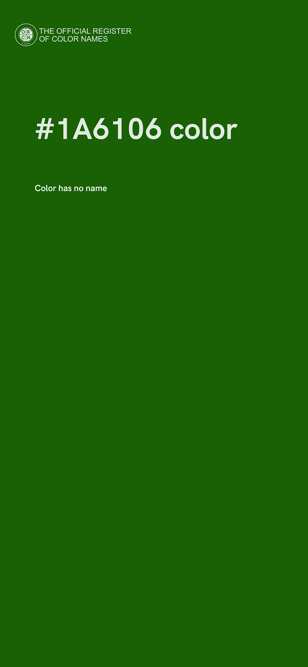 #1A6106 color image